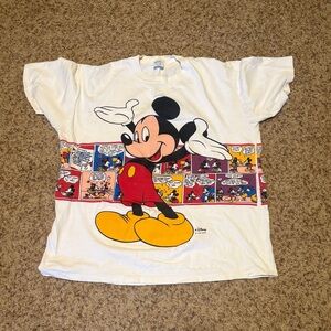 Vintage Disney by Velva Sheen Mickey Mouse comic strip t-shirt size XL